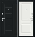 Некст Kale Букле черное/Off-white, входные двери Браво белые - фото 21831