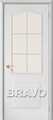 Палитра Л-23 (Белый)/Хрусталик, недорогие двери Браво - фото 4573